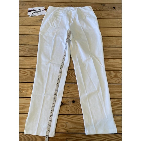 NWT Women With Control Stretch Tummy Control Pants Size Medium Women’s White - Picture 9 of 11